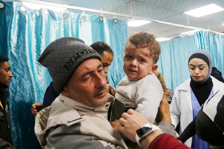 Gaza wounded people hospital